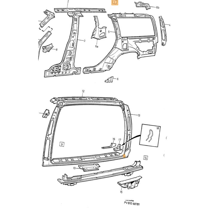 Cintura di sicurezza sedile sinistro Volvo, pezzo Volvo nr 9194168