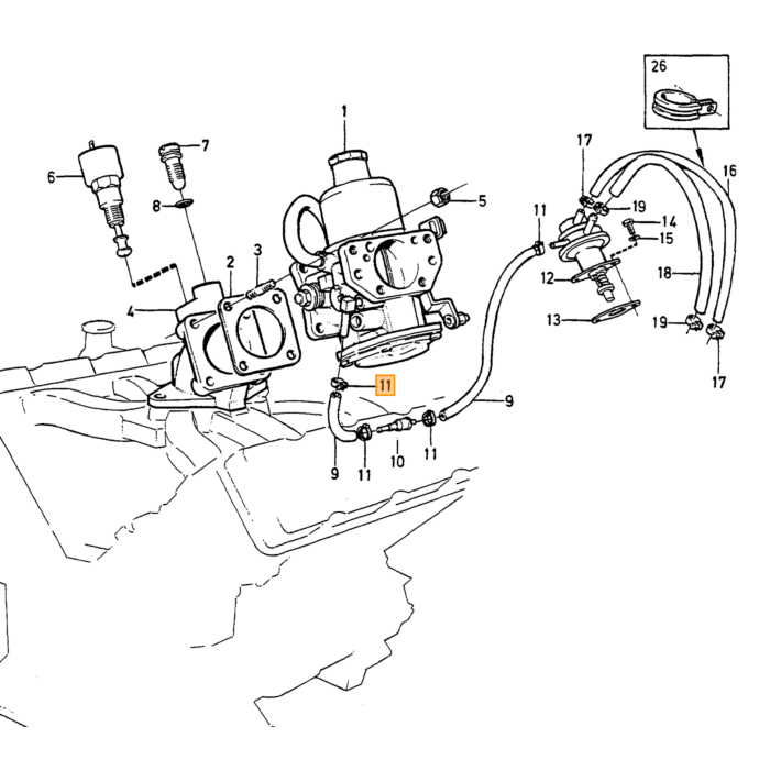 Volvo Bullone UNC (190524) Parte Volvo nr 940142