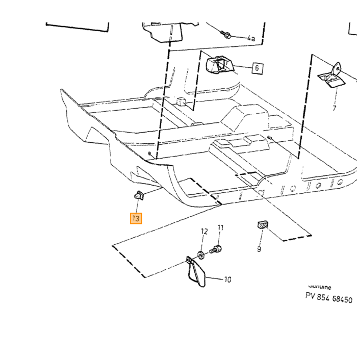 Soglia Decorativa Volvo a Sinistra Grigia, Numero di Parte Volvo 9405889