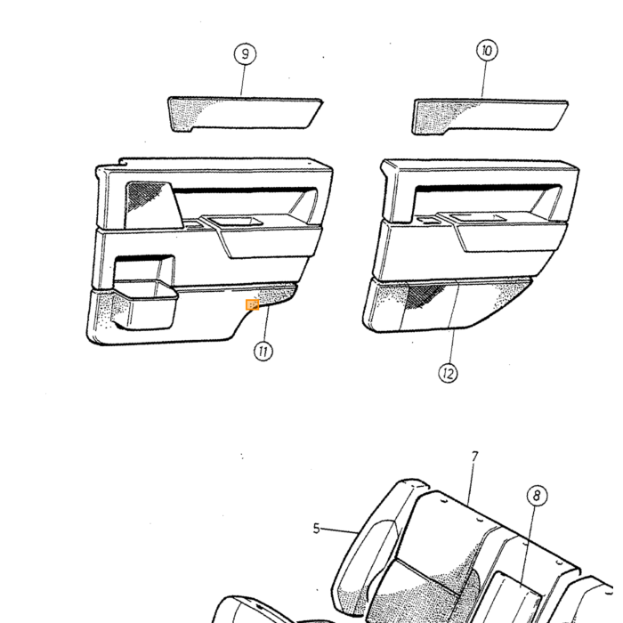Rivestimento Volvo, parte Volvo nr 9412698