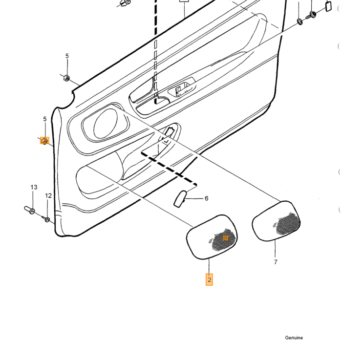 Griglia Altoparlante Volvo, Parte Volvo nr 9421709