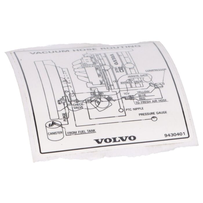 Adesivo Volvo, pezzo Volvo nr 9430401
