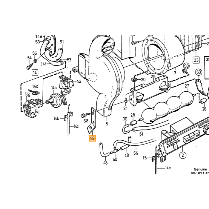 Volvo Tubo riscaldatore 16 mm interno e 23 5 mm esterno Volvo ricambi no 943368