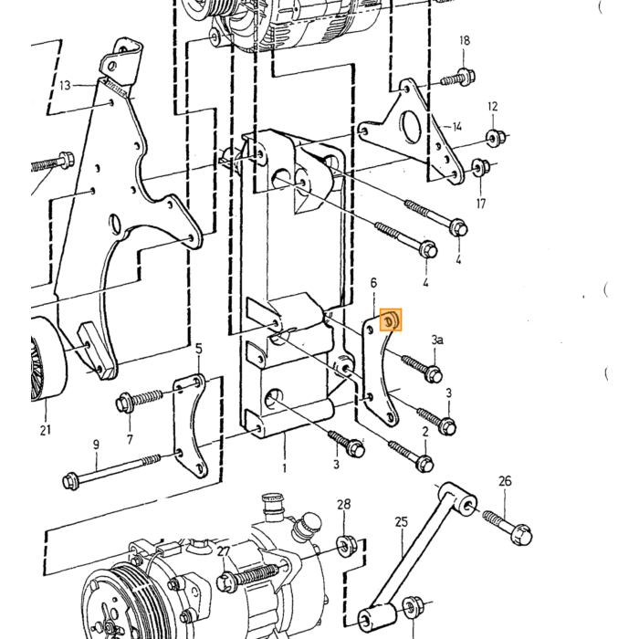 Volvo Supporto motore 850 S70 V70 classic TDI anteriore Volvo ricambi no 9434254