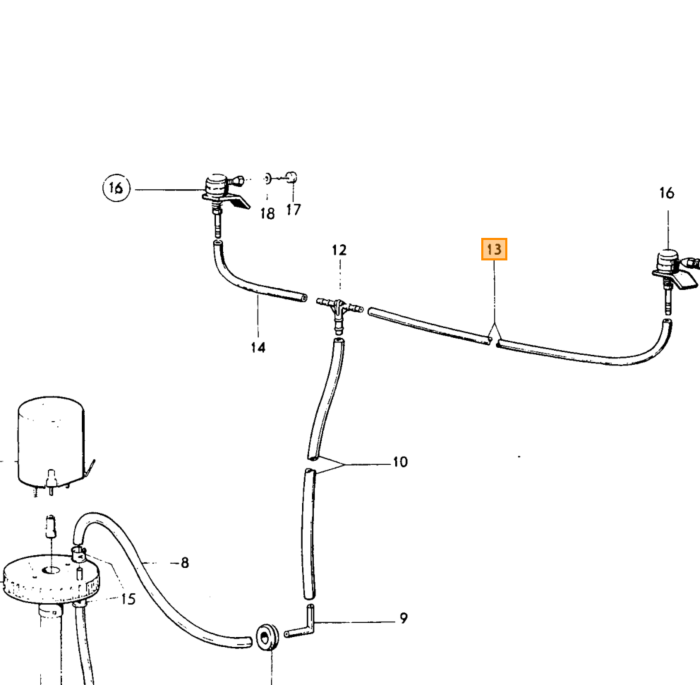 Spruzzatore Fari Volvo Slang 3 mm diametro interno per metro, pezzo Volvo nr 943722