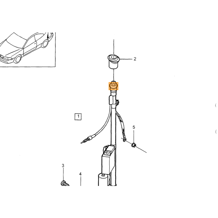 Estensione cavo antenna Volvo, pezzo Volvo nr 9441829