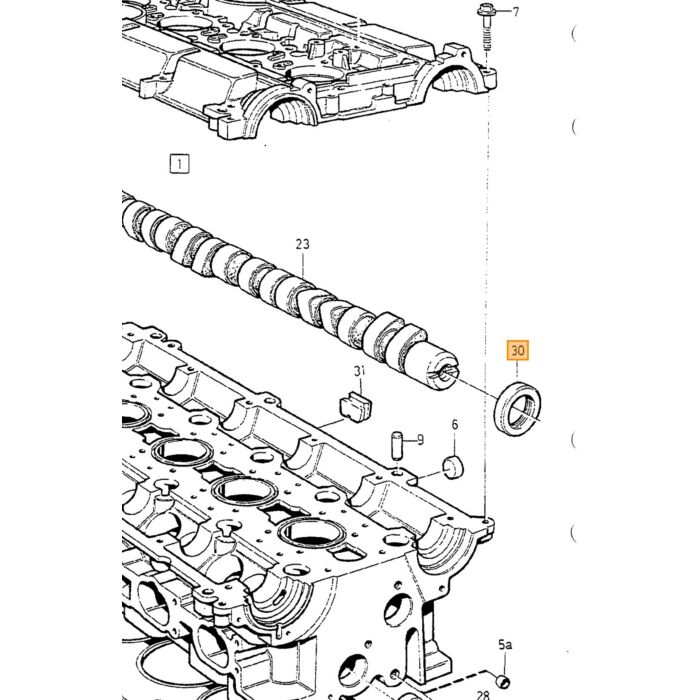 Volvo Guarnizione albero a camme posteriore volvo 700-85 Volvo ricambi no 9443310