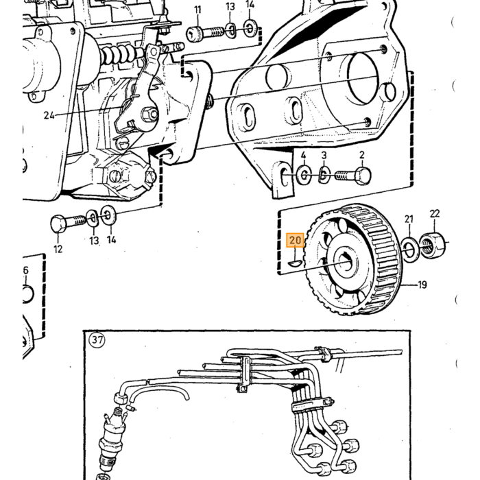 Volvo Nippel voor benzinefilter 1266229 240 260 740 940 960 S90 V90. Volvo onderdeel nr 946239