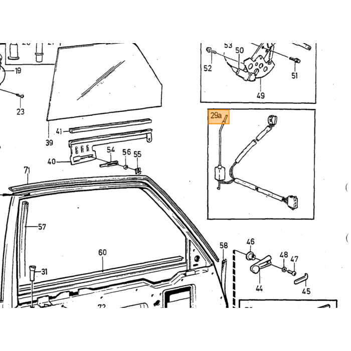 Volvo Chiusura a morsetto e tergicristallo (clip di bloc Volvo ricambi no 94641