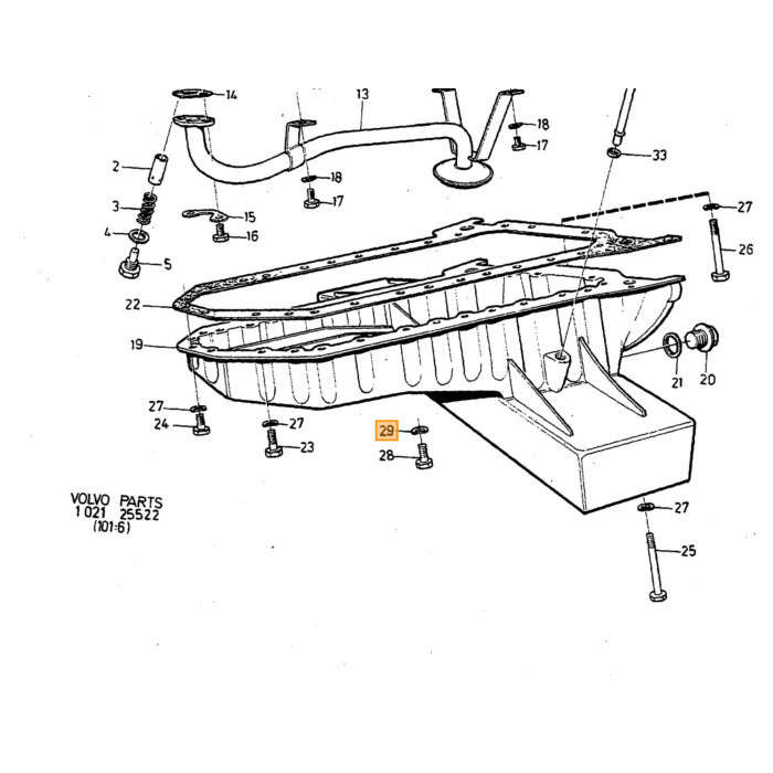 Volvo Astina livello olio di gomma anello B19 B21 B23 + Volvo ricambi no 947114