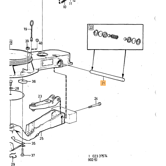Volvo Anello iniettore rame B20F +B27E+B27F K tronic int Volvo ricambi no 947620