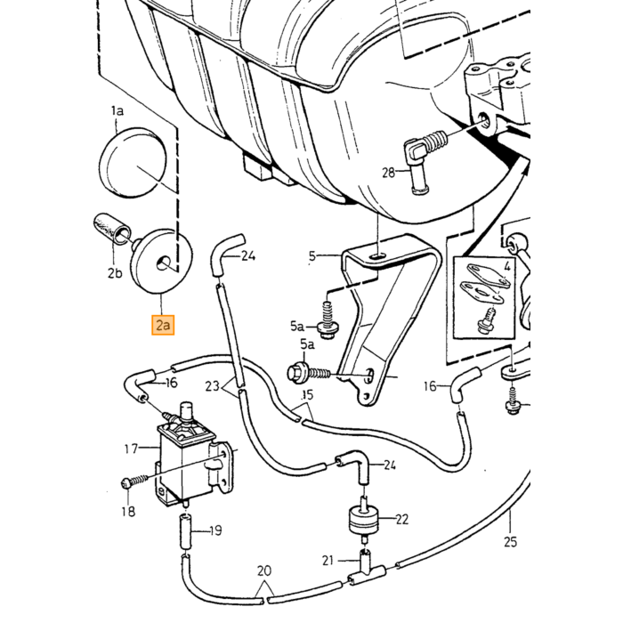 Gomito del collettore di aspirazione Volvo 240 260 740 850 940 C70 S60 S70 V70 V70 XC oa tubo di aspirazione, pezzo Volvo nr 947681