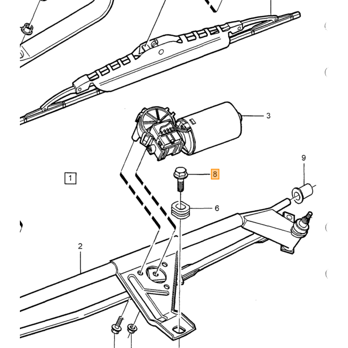 Tenda parasole Volvo, pezzo Volvo nr 9499310