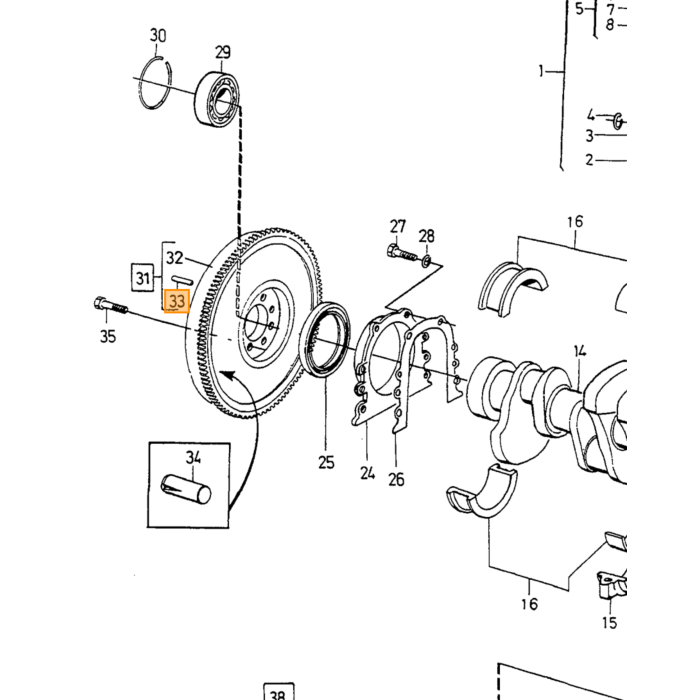PIN Volvo, pezzo Volvo nr 950543
