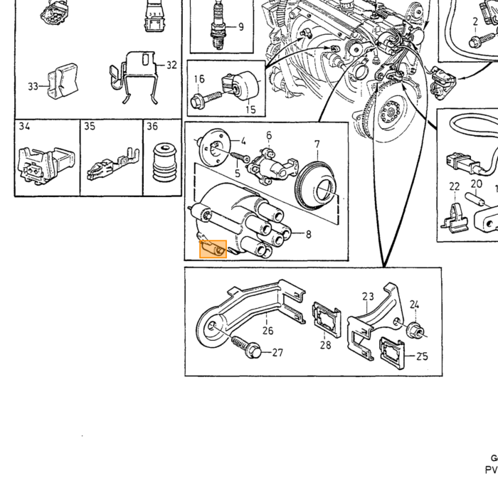 PIN Volvo, pezzo Volvo nr 950562