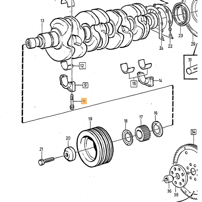 PIN Volvo, pezzo Volvo nr 950562