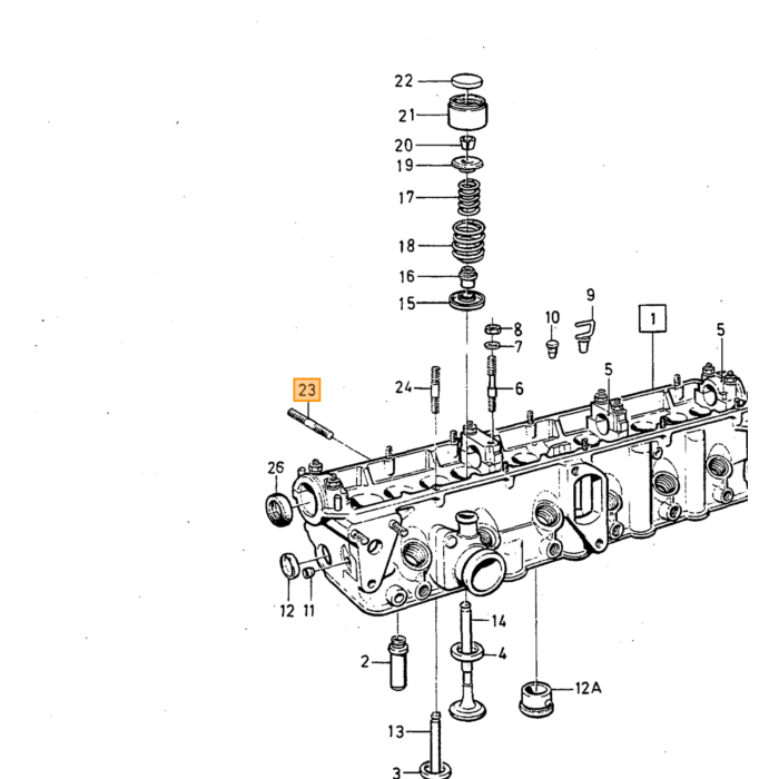 Volvo Collettore prigioniero B19+B21+B23+B230 42mm TURBO Volvo ricambi no 953048