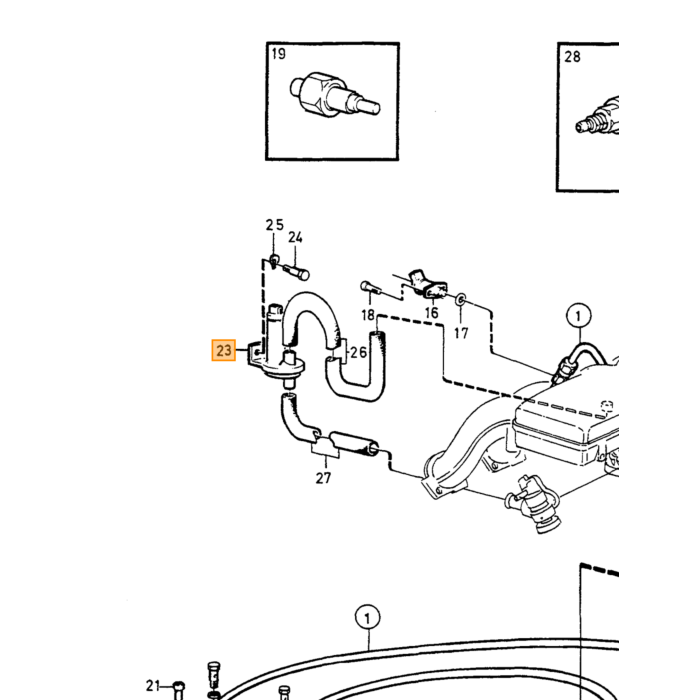 Riflettore cromato in acciaio inossidabile Volvo Parker a croce pv, pezzo di ricambio Volvo nr 955119