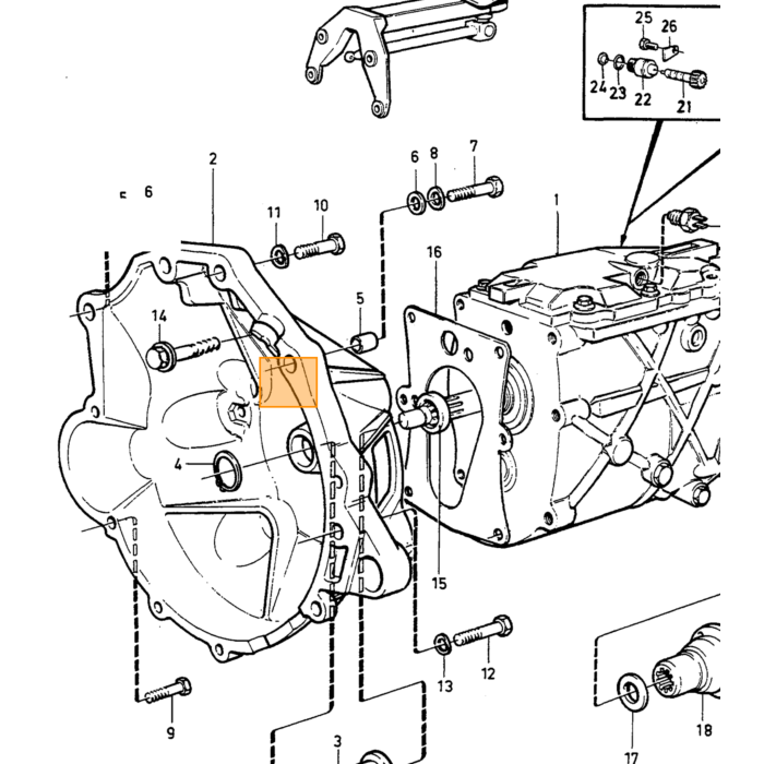 Nome del prodotto tradotto: Bullone Volvo UNC 3/8 x 16 44mm M45 M46 overdrive 240 260 740 760 940 1208441; 1208605; 1208497; 1208607; 1208692; 3549036; 1208690 Numero di pezzo Volvo 955636