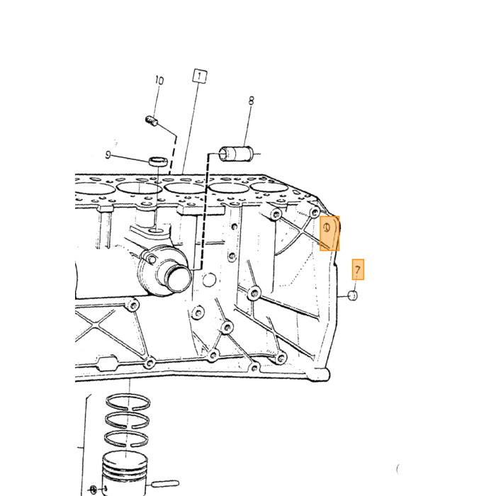 Volvo Collettore Revet B4B+B16 +B18+B20 cad UNC 5/16+M8 Volvo ricambi no 955894