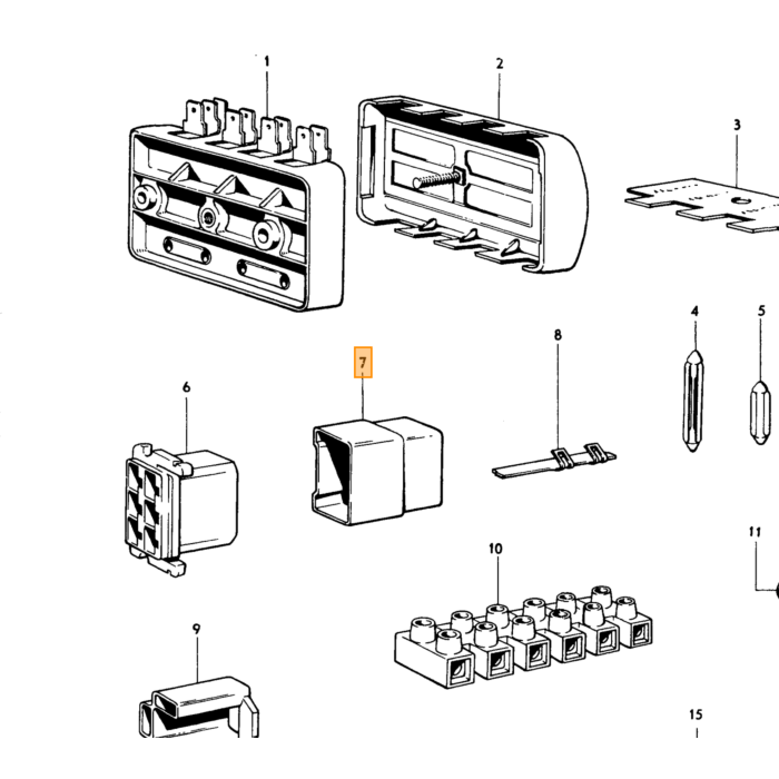 Volvo Spina 6 pin PV544+Amazon+ Volvo ricambi no 958214