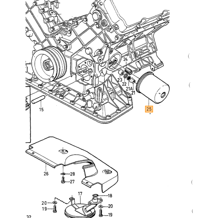 Vite esagonale M6 Volvo per 200/400/700/900/S40/850/ Parte Volvo nr 965175