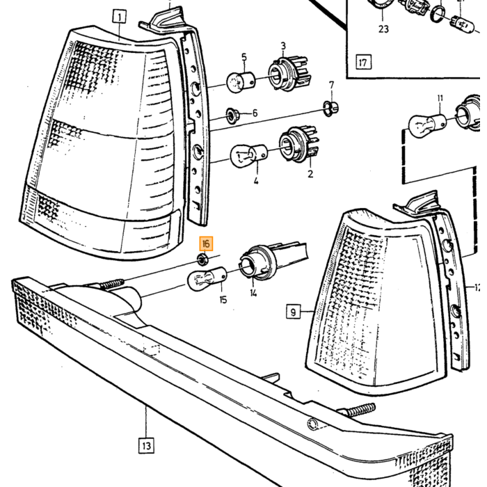 Casa del connettore Volvo, parte Volvo nr 967802