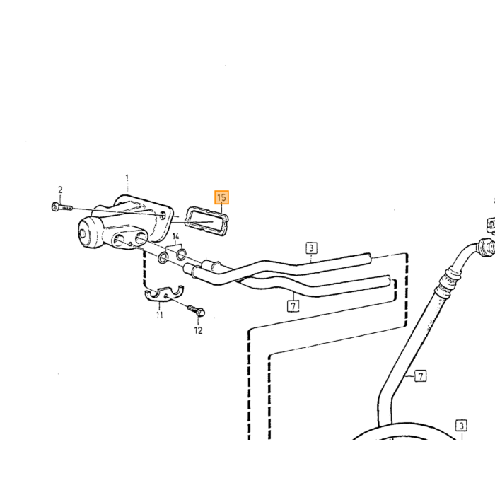 Montaggio dado esagonale Volvo per paraurti posteriore 240 e paraurti anteriore 240 vedi 93410RVSp100 240 740 850 c70 v70 s70 164 140 pezzo Volvo nr 971071