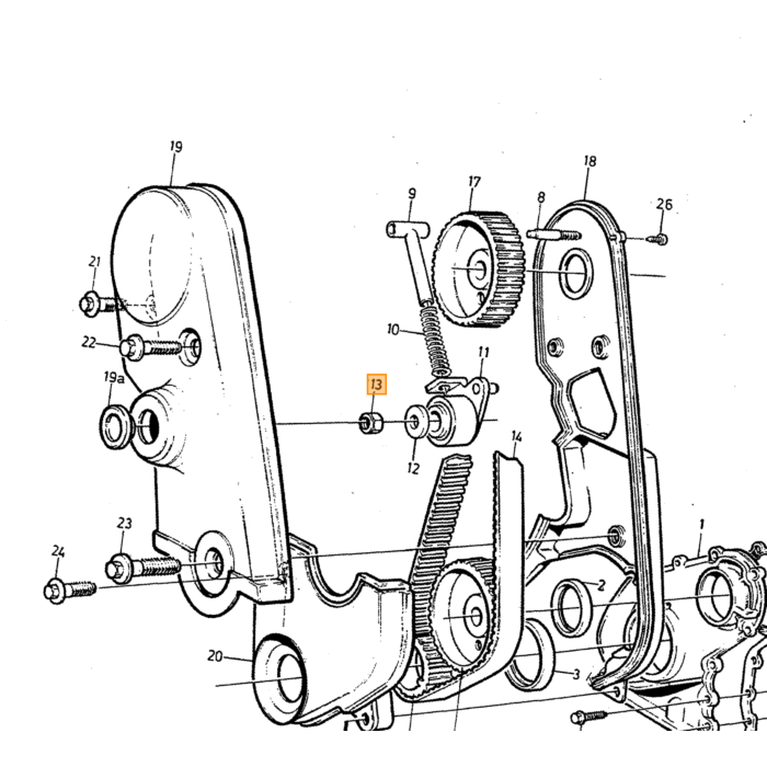 Montaggio dado esagonale Volvo per paraurti posteriore 240 e paraurti anteriore 240 vedi 93410RVSp100 240 740 850 c70 v70 s70 164 140 pezzo Volvo nr 971071