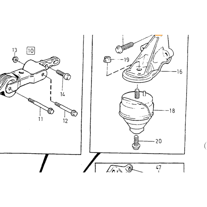 Volvo Set aste (completo) per braccio oscillante in allu Volvo ricambi no 971098