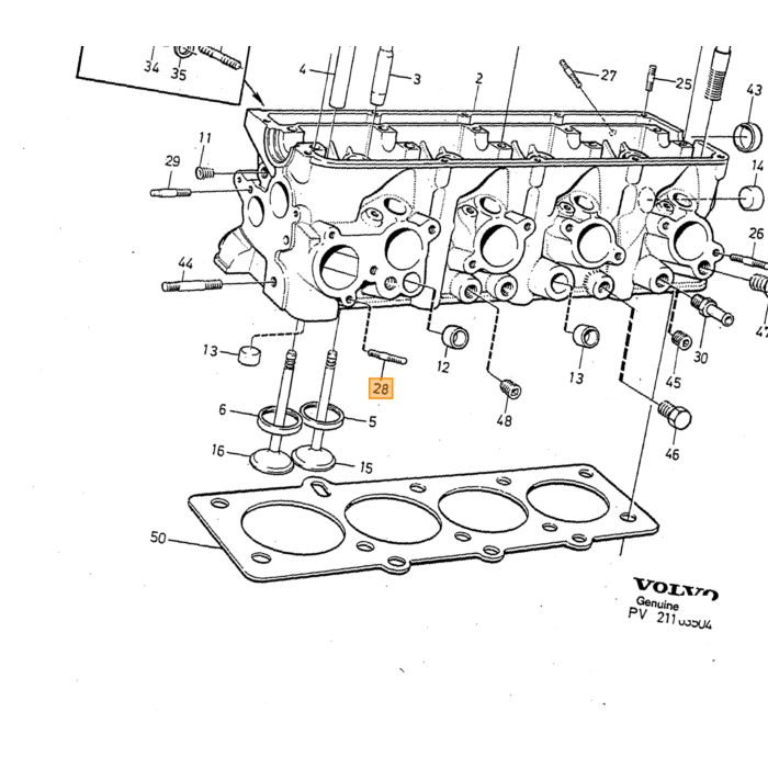 Volvo Set aste (completo) per braccio oscillante in allu Volvo ricambi no 971098