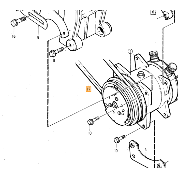 Cinghia V Volvo 12.5X913 967103 orig Volvo 740+760. Parte Volvo nr 973548