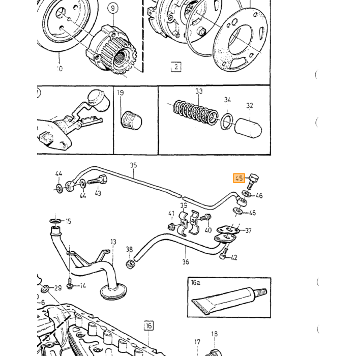 Volvo Vite cava a più posizioni Volvo 200 - 700 - 900 - Volvo ricambi no 973950