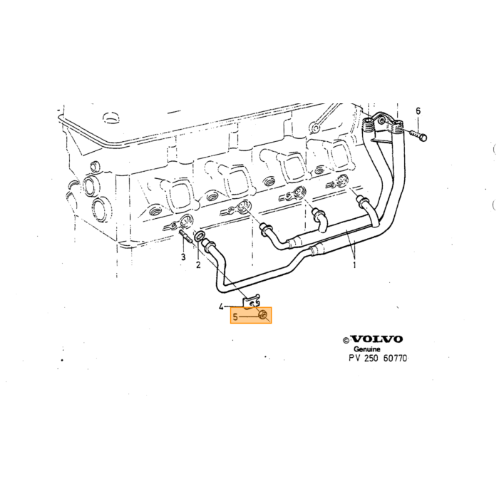 Volvo Dado Flangia di uscita collettore Dado B19+B21+B23 Volvo ricambi no 977211