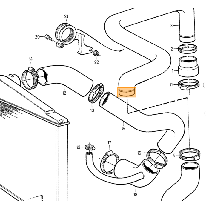 Volvo Bullone Pompa Acqua Benzina Volvo 850 - 960 - S40 - V40 - V70 - S70 - C70 - XC70 - S80 - XC60 - V60 - C30 - V50 - XC90 985151 Numero pezzo Volvo 979090