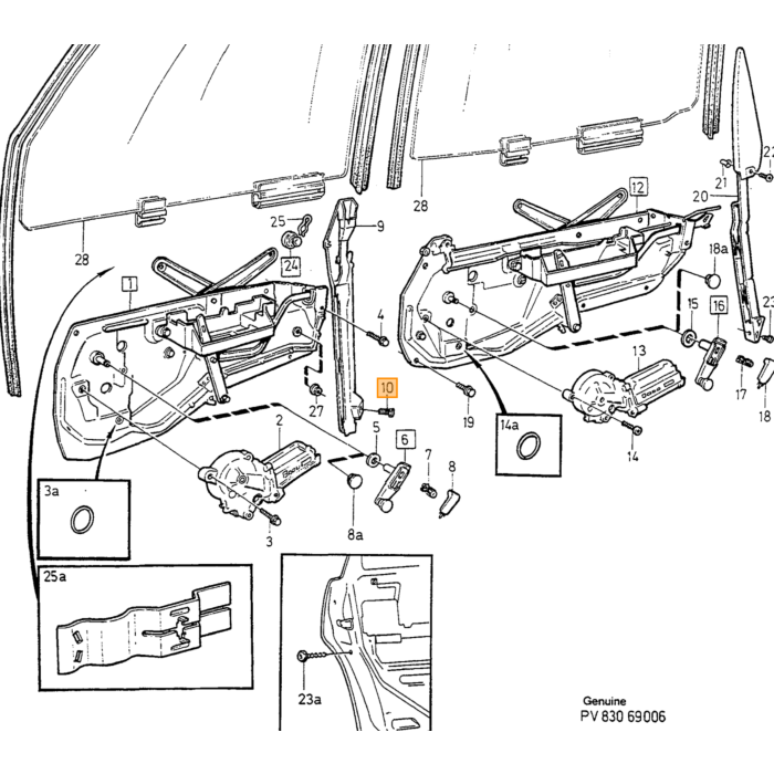 Porta punta a vite Volvo tipo Volvo 850 5 porte Volvo 940 5 porte: Volvo 940 960 4 porte: Volvo 960 5 porte: Volvo S70 V70 V70XC (-2000) Volvo S90 V90 (-199) Numero di pezzo Volvo 979761 per Volvo.