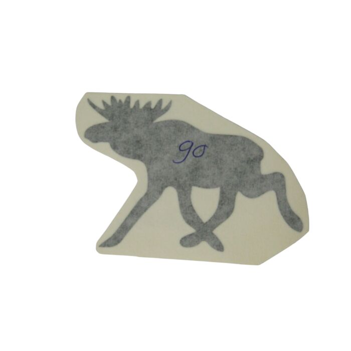Sticker Eland zwart 90mm