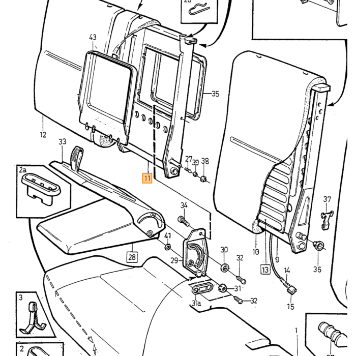 Unità contachilometri Volvo per Volvo 480 K6818 riveduta, pezzo Volvo nr K6818