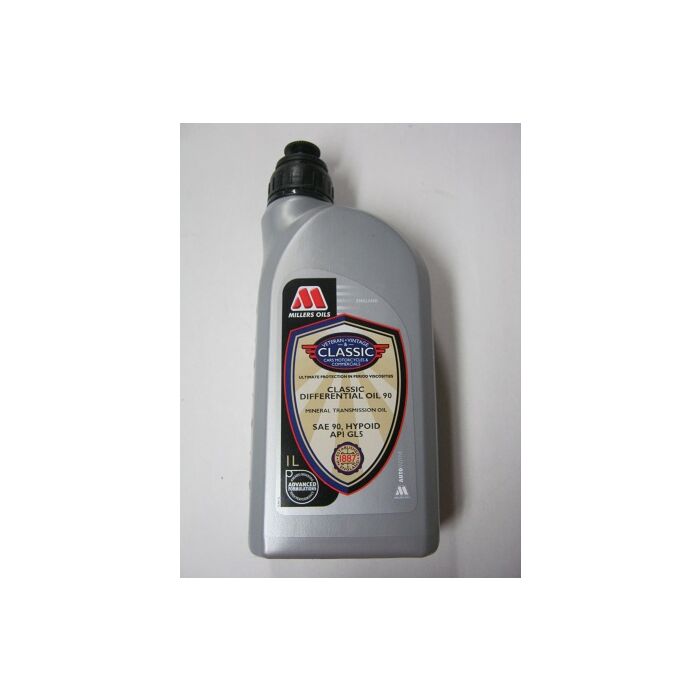 Millers olie SAE90 GL5 EP90 differentieel achteras cardan 1 liter - (er is totaal 1.3 liter benodigd)