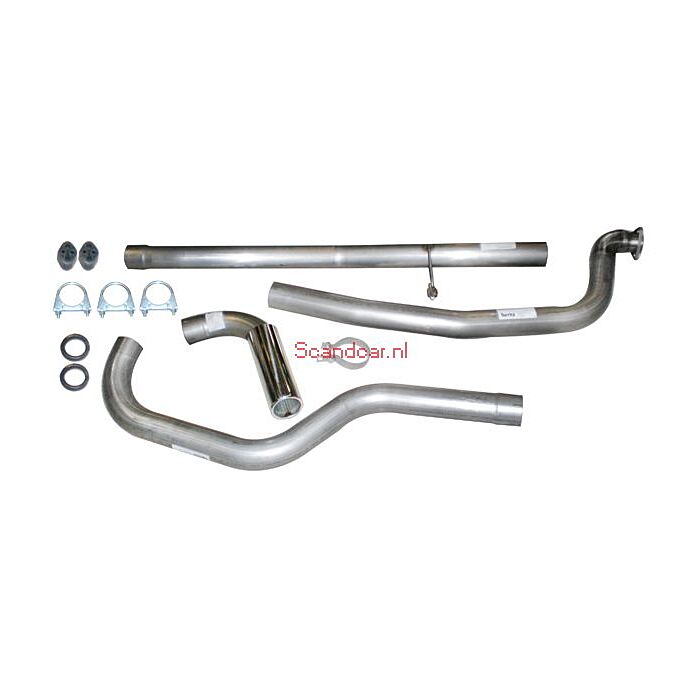 Volvo Set scarico 240 TURBO inox 3inch 1981+ (senza cata Volvo ricambi no VO24000S