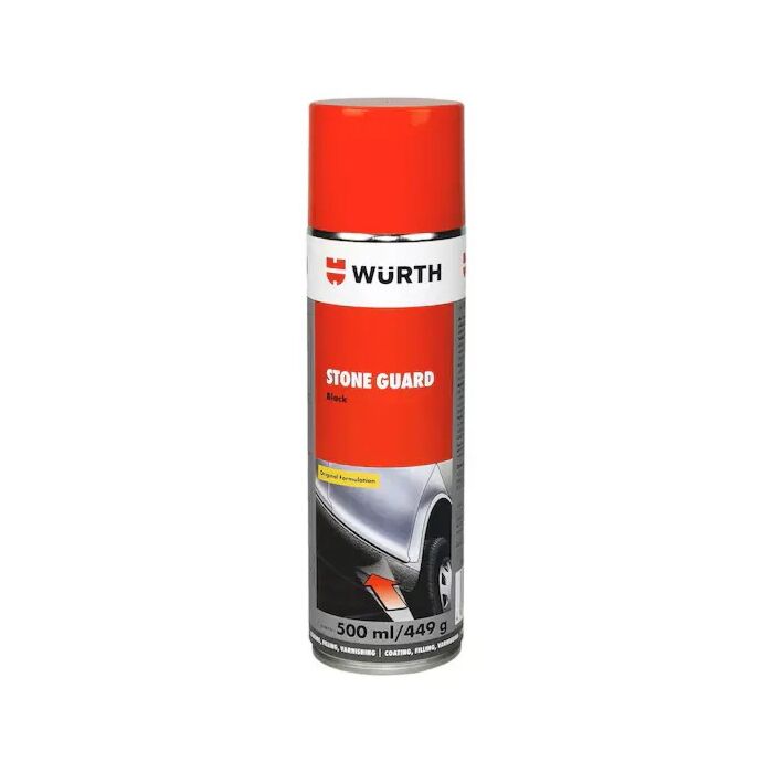 Spray Protezione Sottoscocca Stone Guard Verniciabile Nero 500ml Wurth