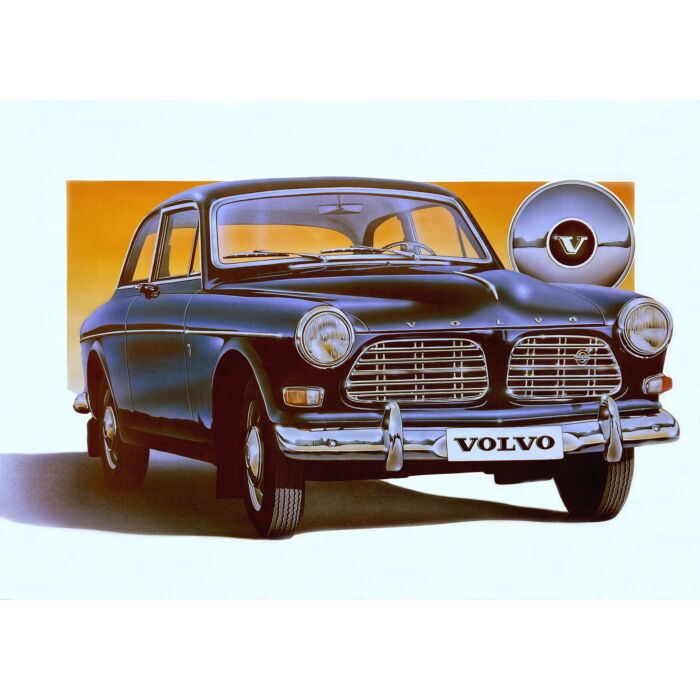 Poster Volvo Amazon blu aerografo retro poster Volvo parte nr posteramaair