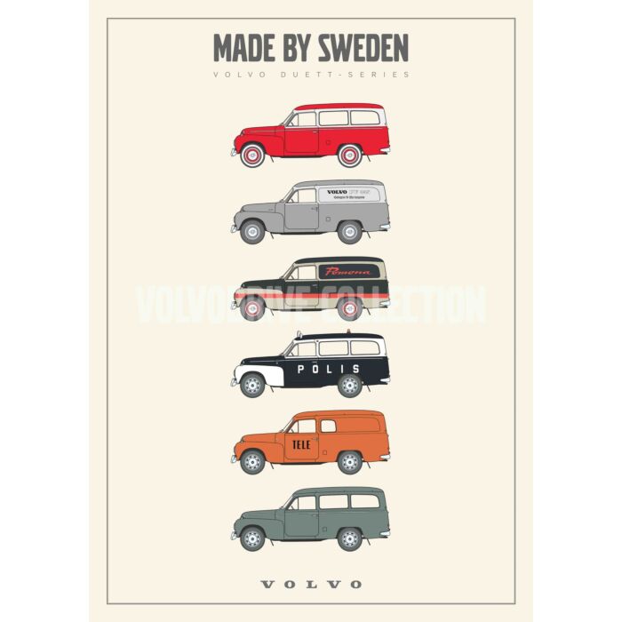Poster Volvo Duett Realizzato in Svezia, parte Volvo nr posterduett per Volvo
