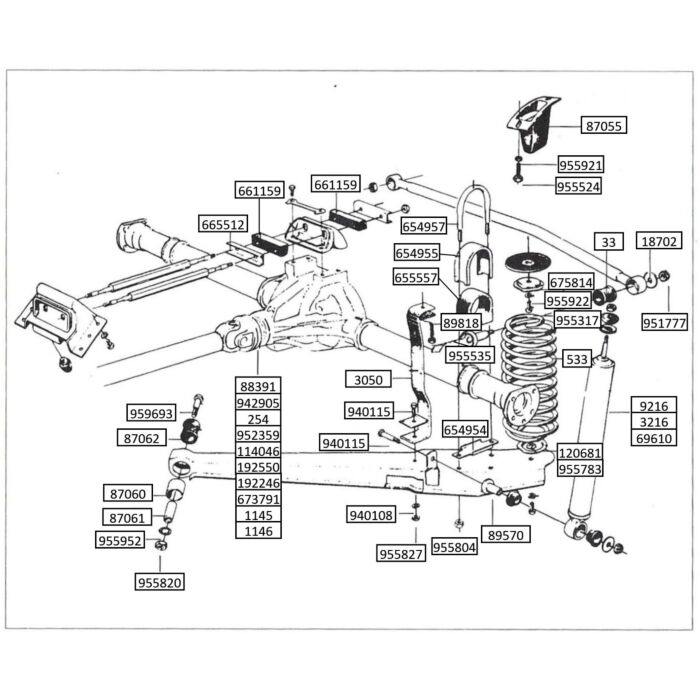 Asse Posteriore Volvo PV 544