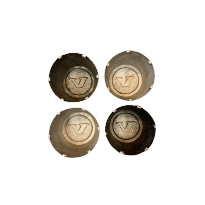 Coperchio Ruota Volvo, Set, Coperchio Mozzo, Coperchio Nave, Tappo Ruota, Tappo Mozzo, Volvo 240+260, 70mm metallo per cerchio 1229734 1229778 1229792 1359670, Parte Volvo 1206278, Usato.