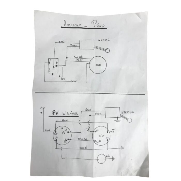 Interruttore Intervallo tergicristallo Volvo PV544+Duett+P1800+Amazon tergicristallo Volvo pezzo nr 106106
