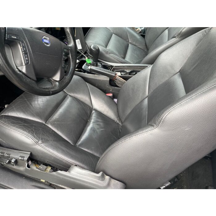 Set di sedili anteriori e posteriori in pelle per Volvo V70, interno in pelle grigio scuro