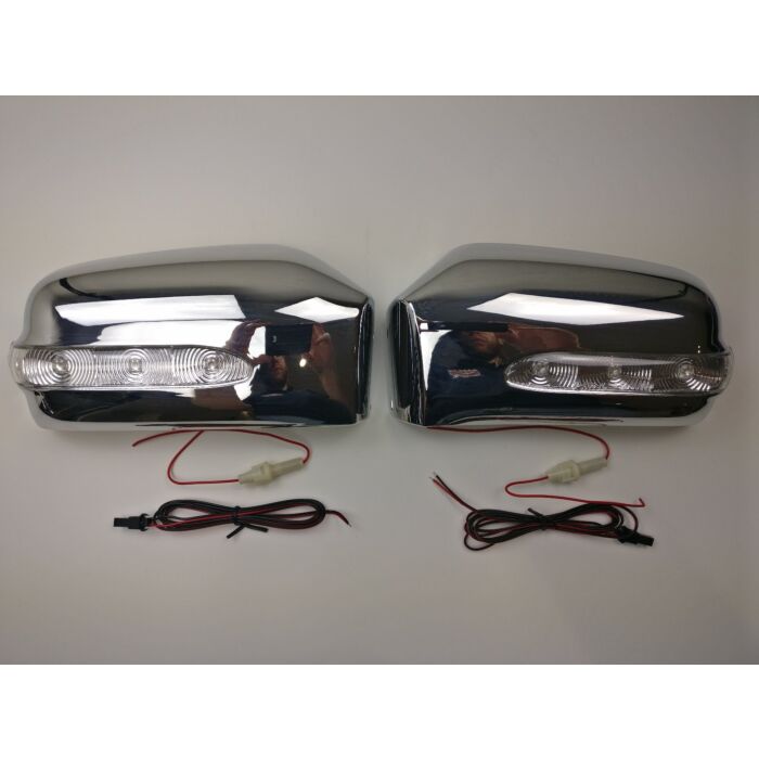 Spiegelkappen set chroom met richtingindicatie voor 850 - S70 - V70 -2000