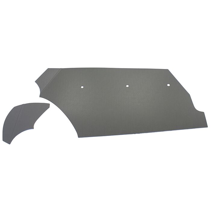 Karton bekleding in koffer Amazon grijs set links +rechts
