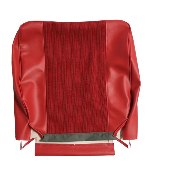 Bekleding Amazon stoelhoes rood rug stof vinyl1962 1963 409-236 (690852-53)
